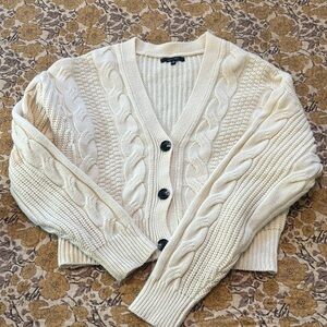 Love Tree Cream Cable Knit Cardigan